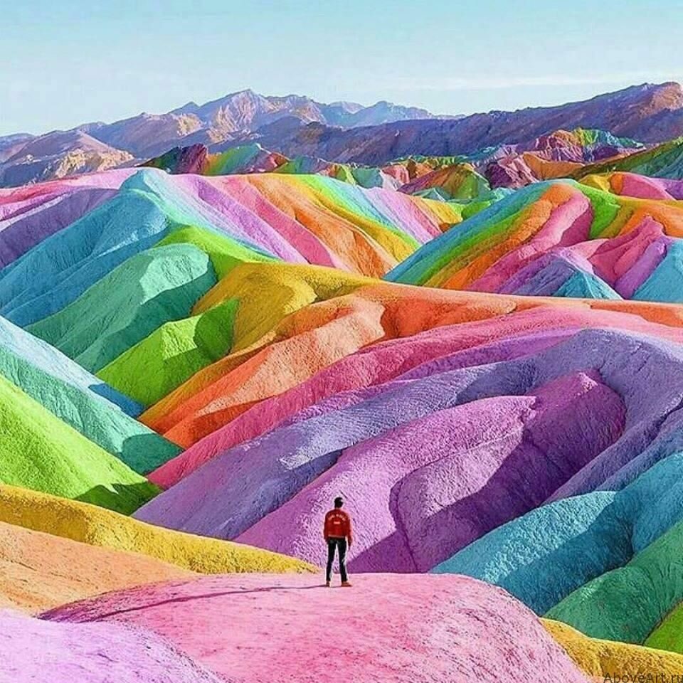 америка радужные горы фото
