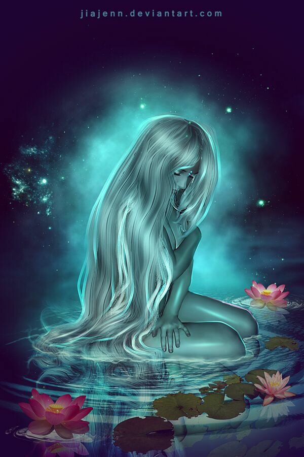 арты fantasy sad girl фото