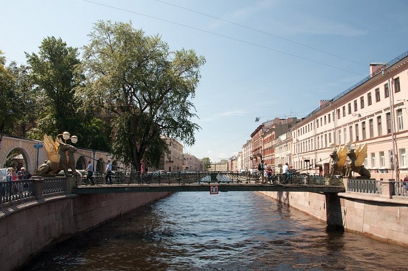 банковский мост в санкт петербурге фото