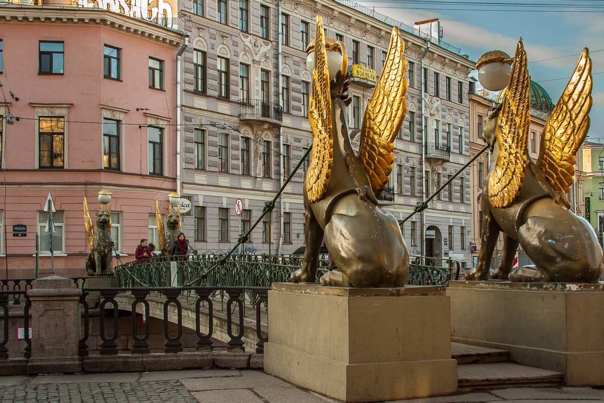 банковский мост в санкт петербурге фото