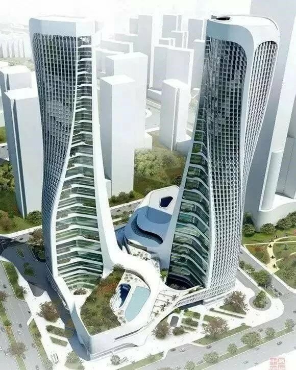 башни raffles city hangzhou фото