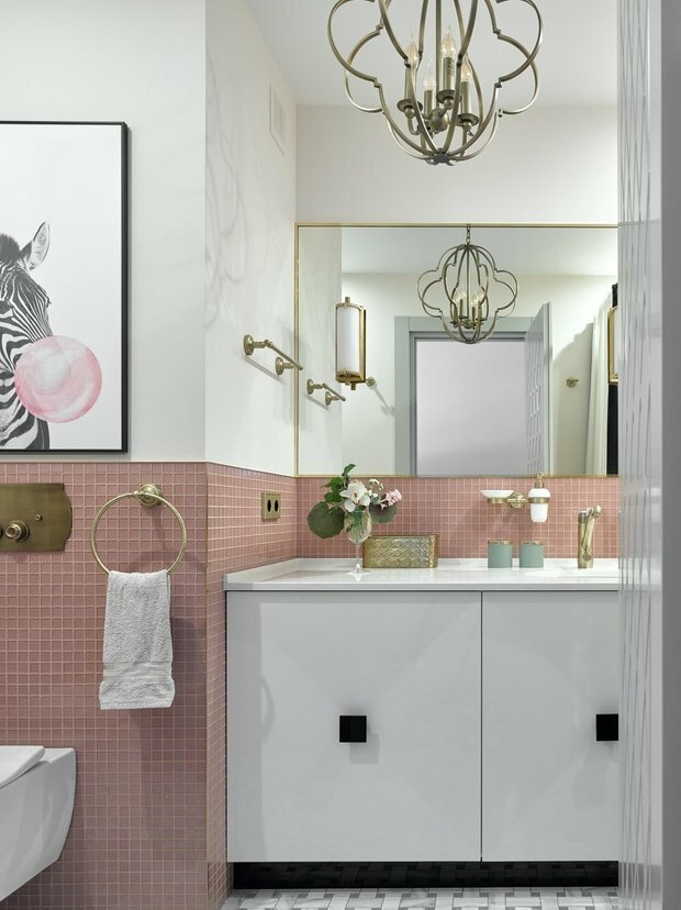 bathroom decor minimalist mirror фото