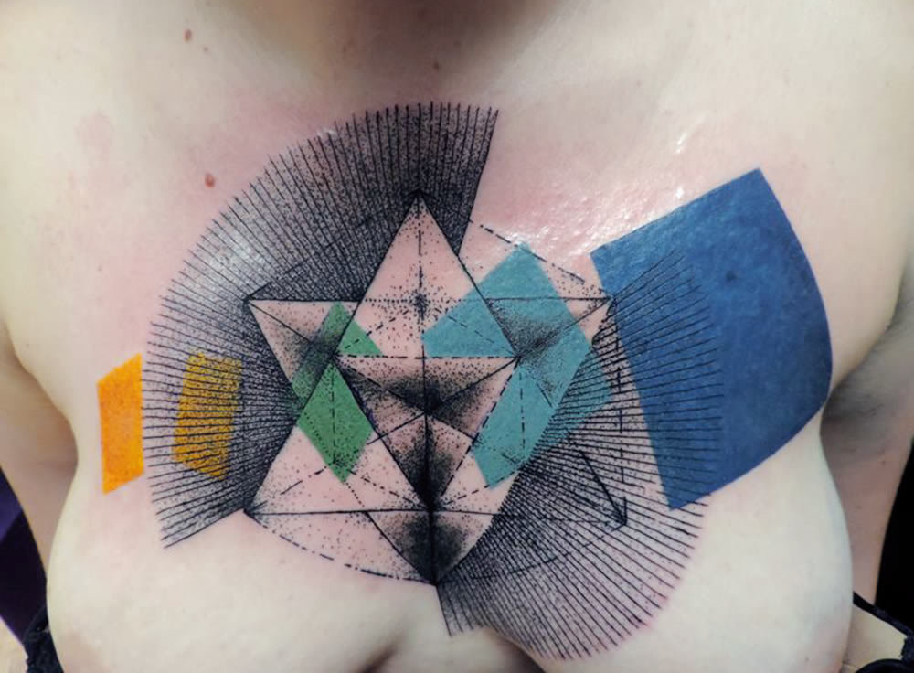 beautiful tattoo geometric фото