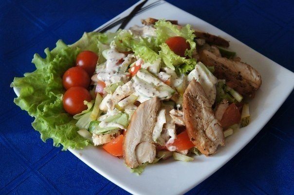 белорусский салат с курицей фото