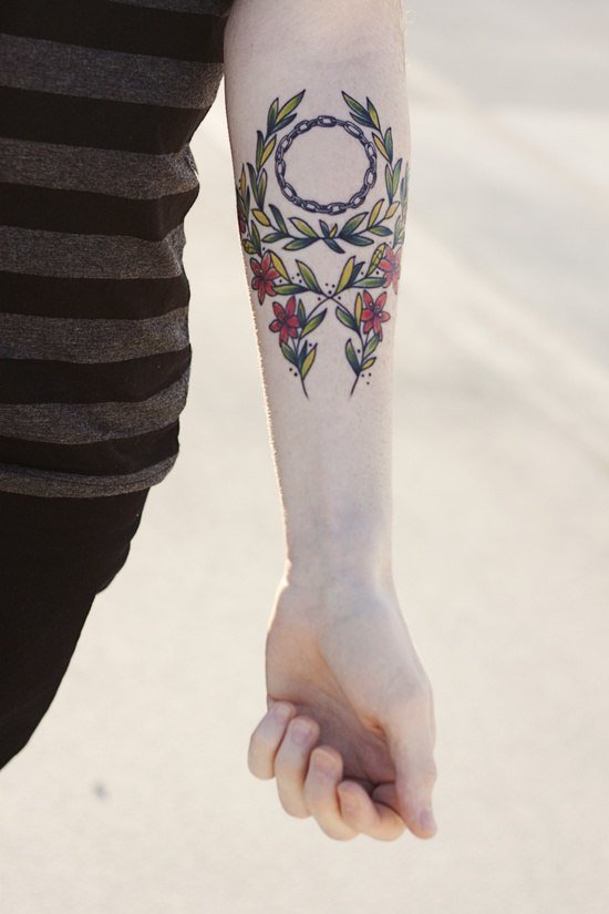 blackwork geometric tattoo фото