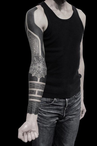 блэкворк рукав эскизы фото
