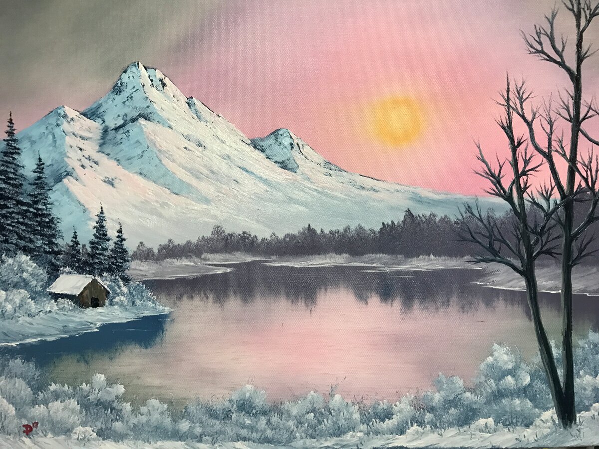 bob ross картины фото