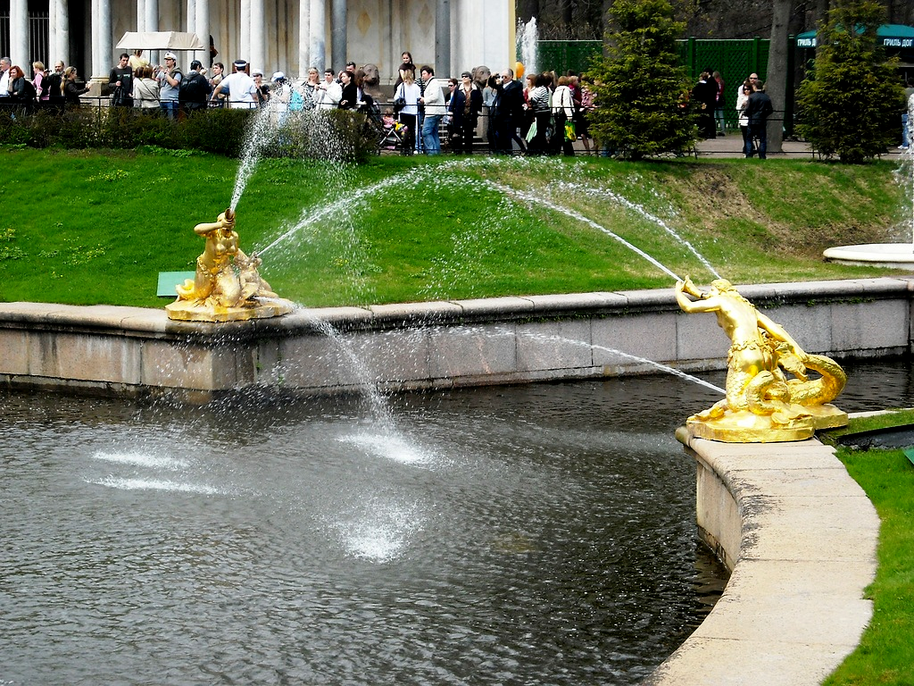 большой каскад петергофа парк фото