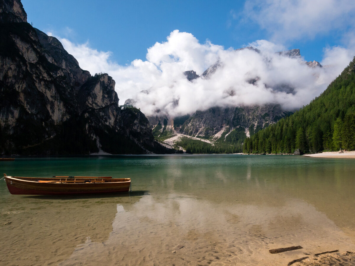 брайес озеро лодки фото
