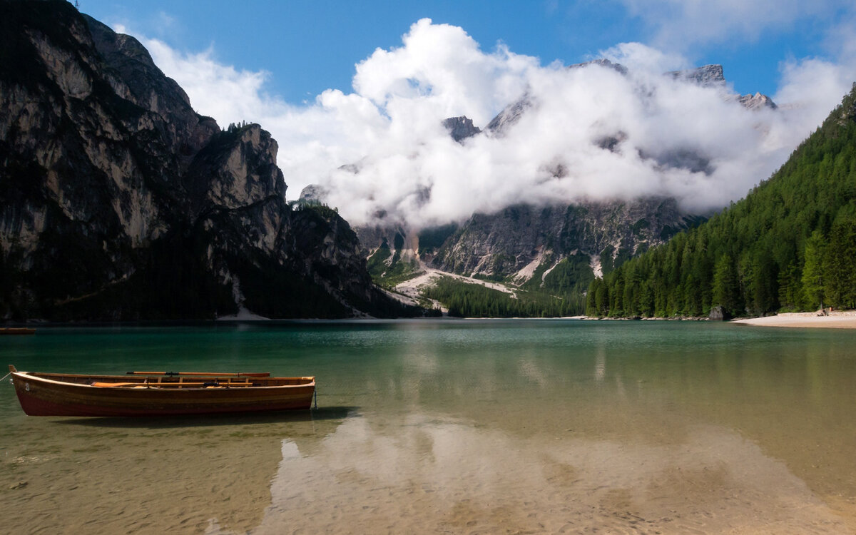брайес озеро лодки фото
