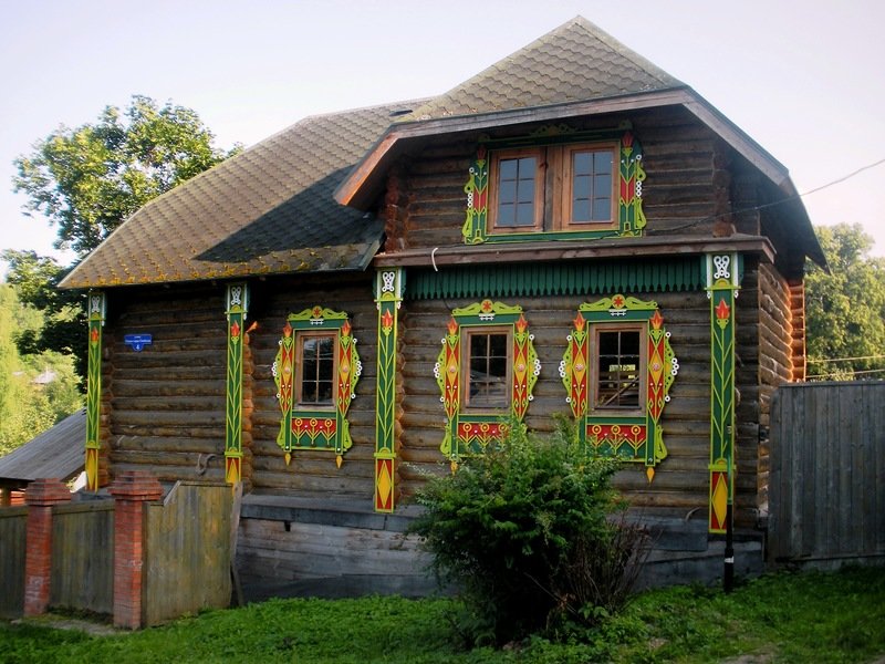 бревенчатые русские дома в плёсе фото