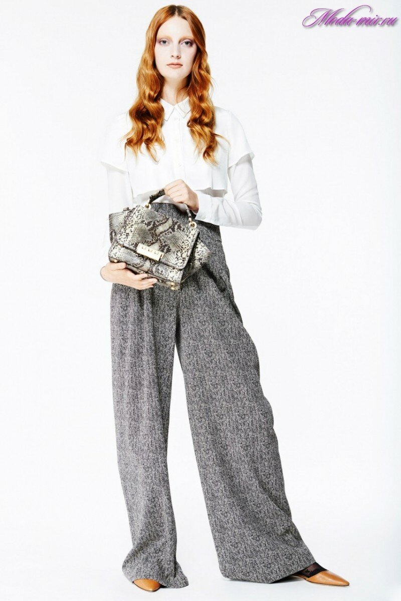 брюки женские 2019 осень широкие фото