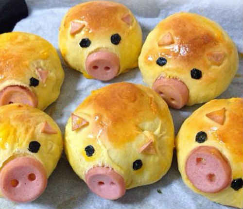 булочки поросята фото