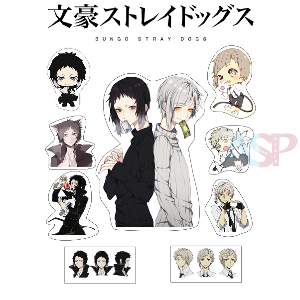 bungou stray dogs наклейки фото