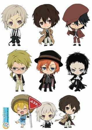 bungou stray dogs stickers фото