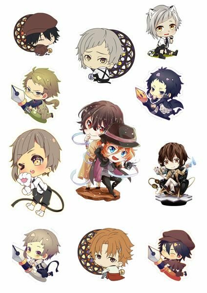 bungou stray dogs stickers фото