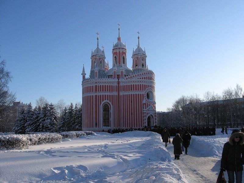 чесменская церковь зима фото