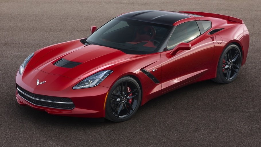 chevrolet corvette stingray c7 красный фото