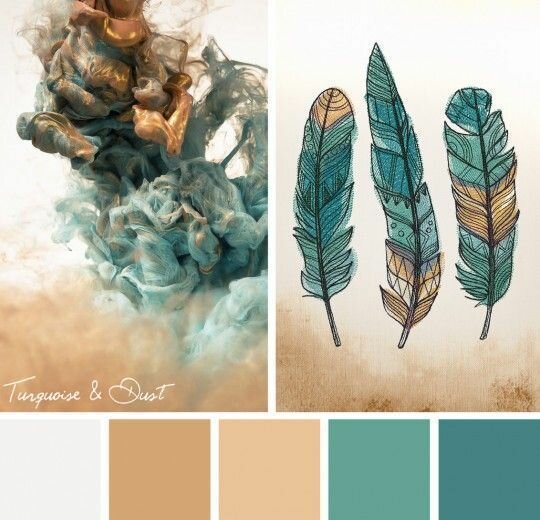 color schemes teal gold design seeds фото