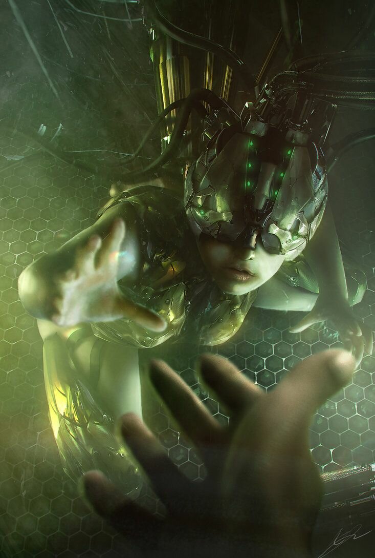 cyberpunk sci-fi art фото