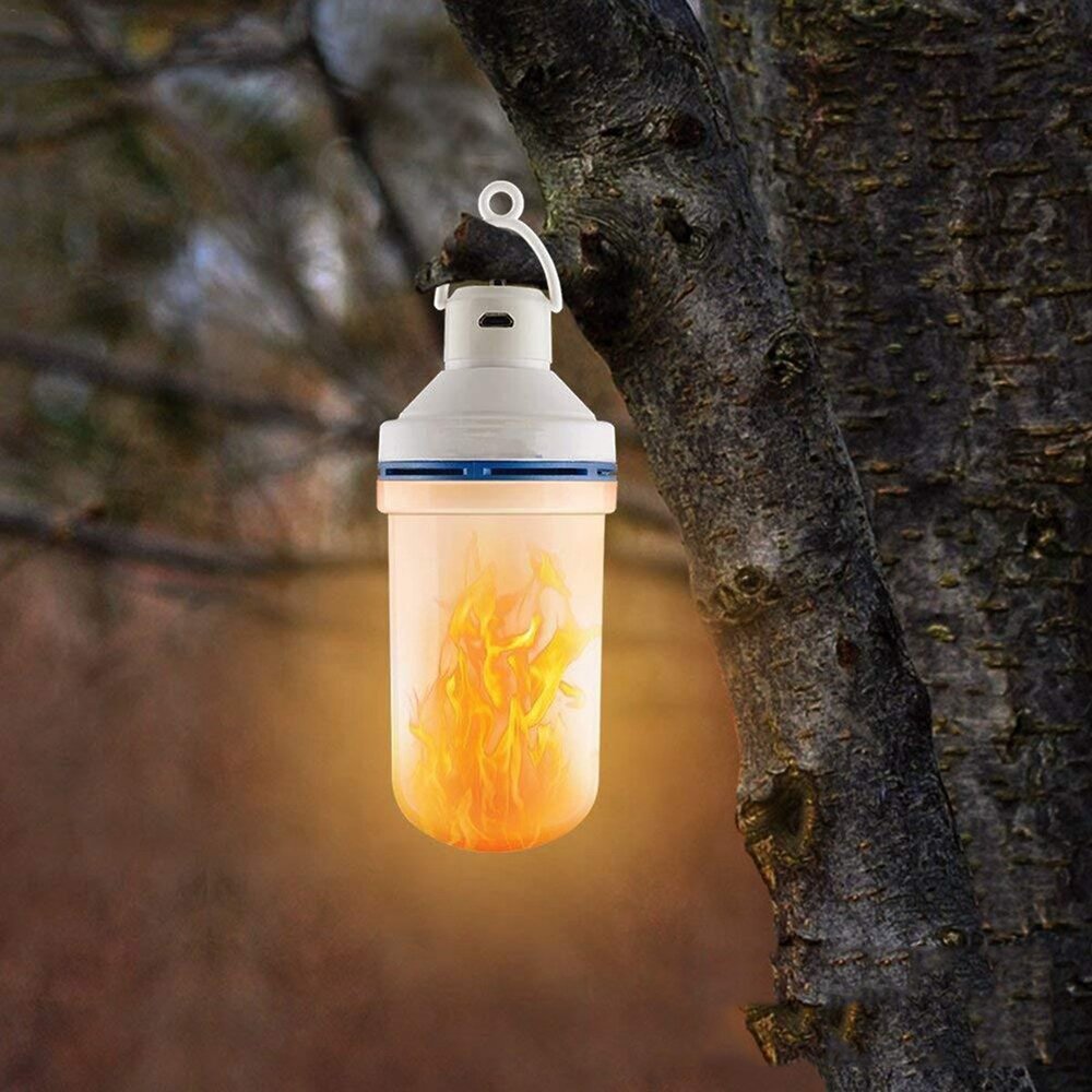 декоративные лампы огонь на природе фото
