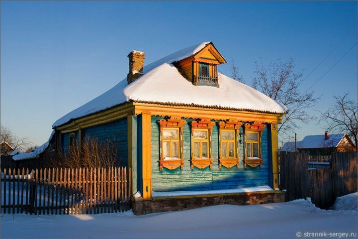 деревенский дом фото