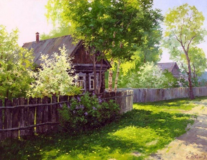 деревенский домик картинка фото