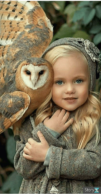 детская фотосессия с совой фото