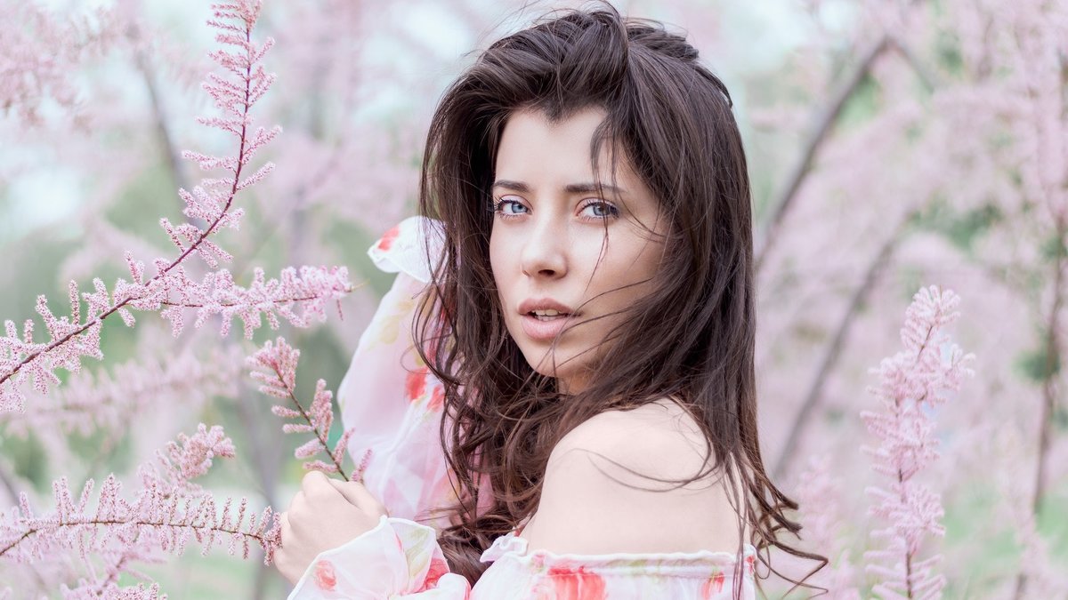 девушка модель весна фото