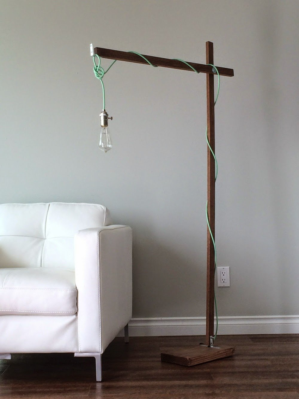 diy floor lamp фото