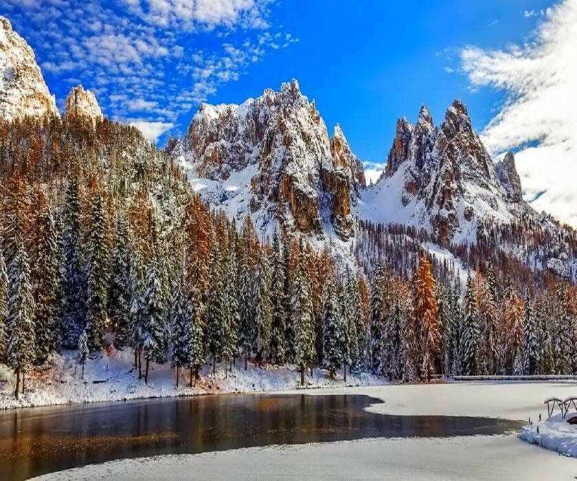 доломитовые альпы фото зима фото