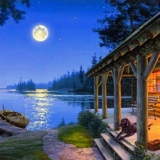 домик у озера картинки фото