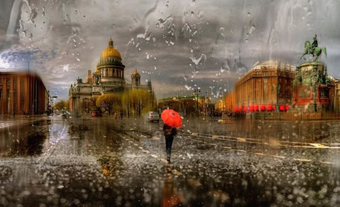 дождь в санкт-петербурге фото