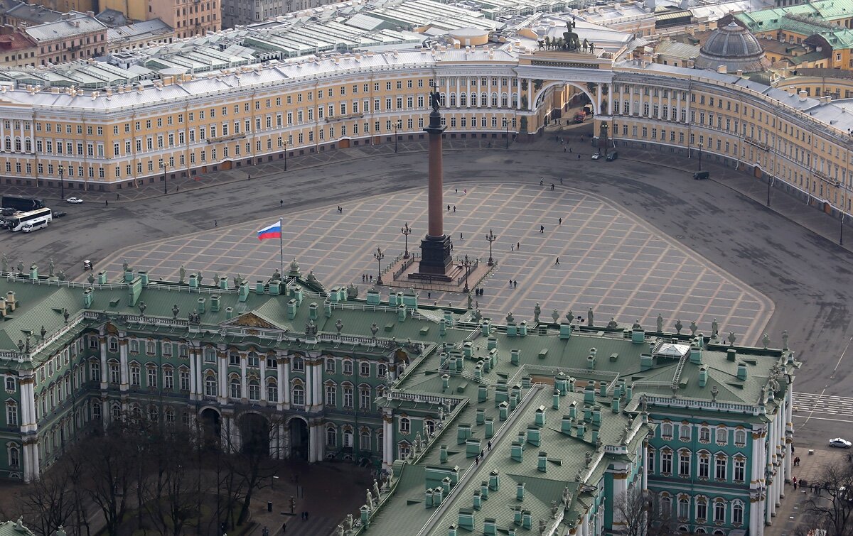 дворцовая площадь в санкт-петербурге вид сверху фото