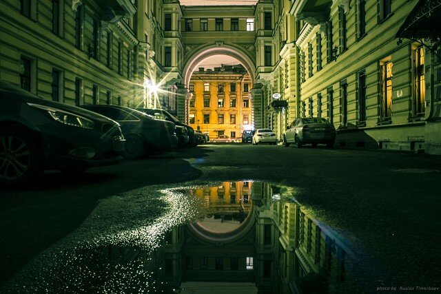 дворы питера ночью фото