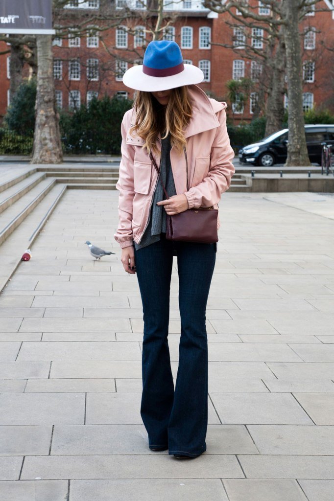 джинсы клеш street style фото