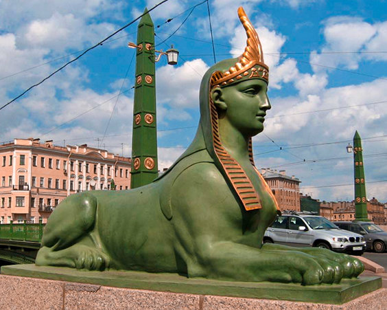 египетский мост в санкт петербурге фото