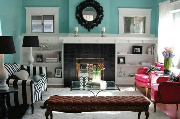эклектика в интерьере гостиной фото