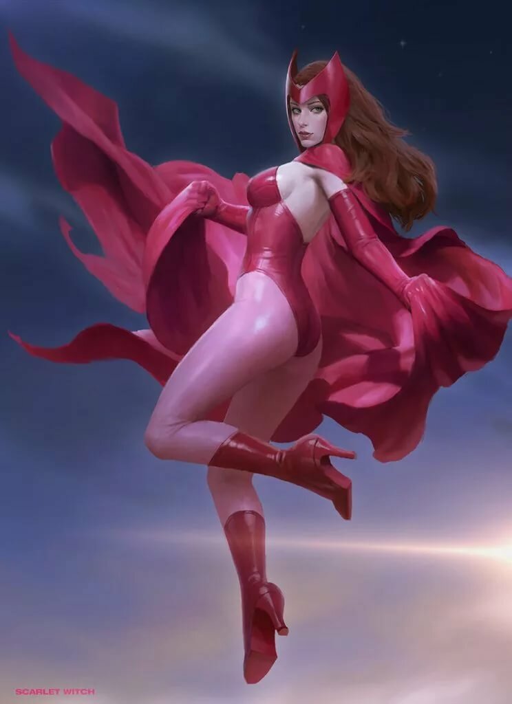 фигурка алой ведьмы — kotobukiya marvel artfx+ 1/10 scarlet witch фото