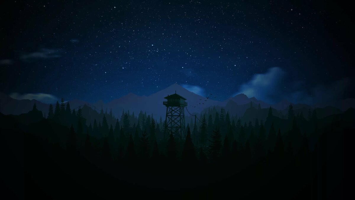 firewatch обои night фото