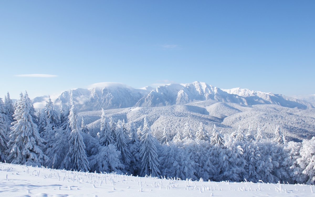 фон горы зима фото