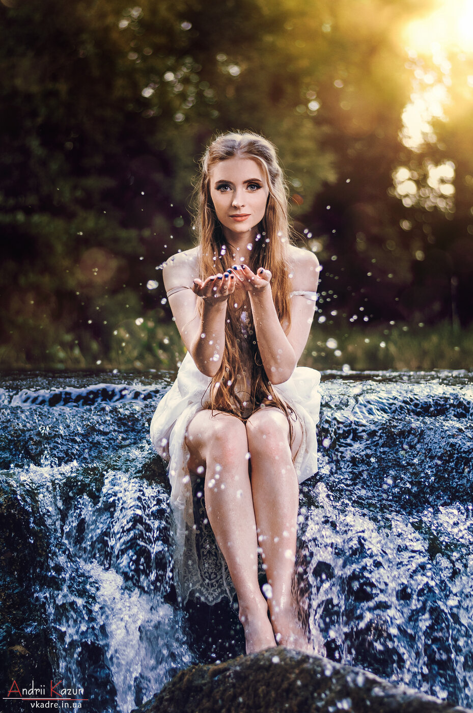 девушка в воде фотосессия фото