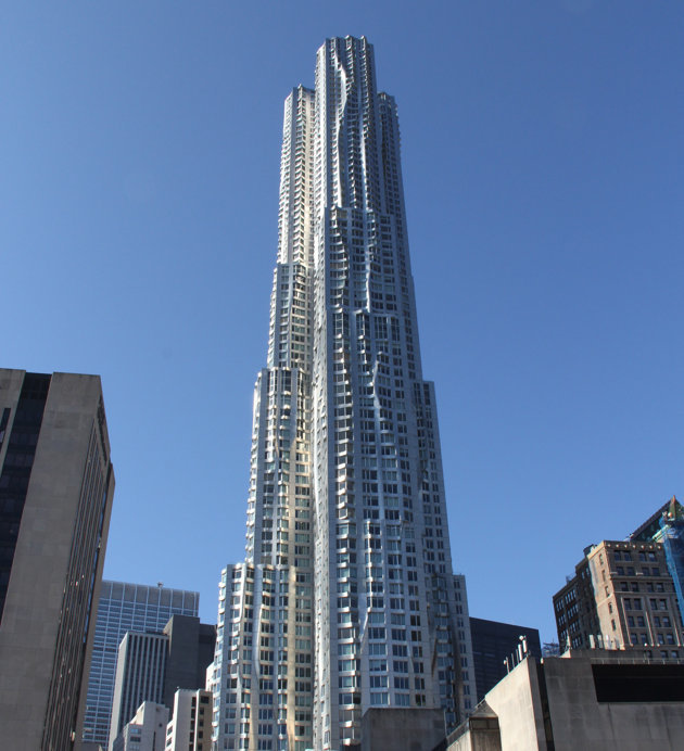 фрэнк оуэн гери. небоскрёб new york. фото