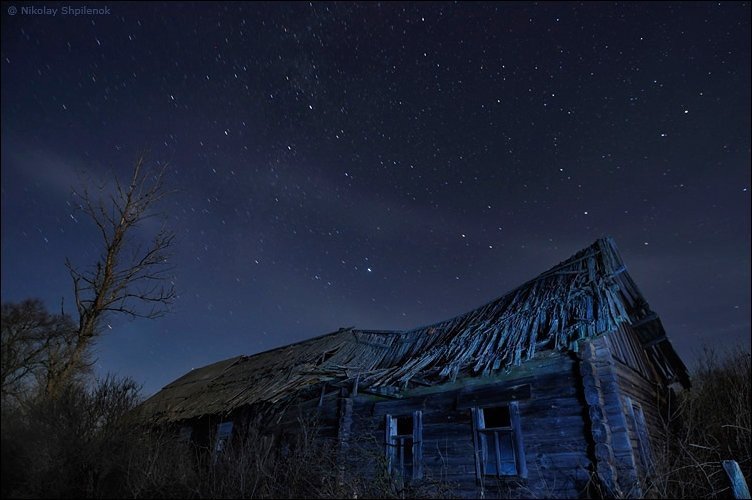 глухая деревня ночью фото