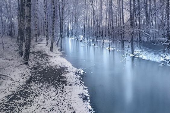 голубое озеро казань зимой фото