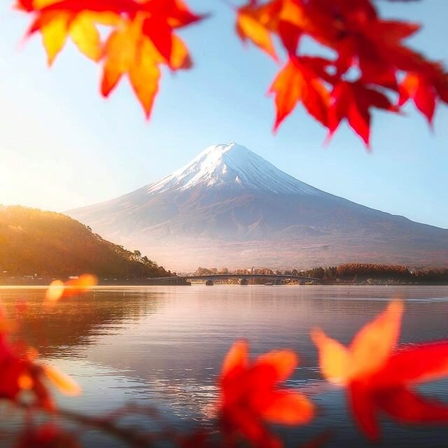 гора фудзи осенью фото