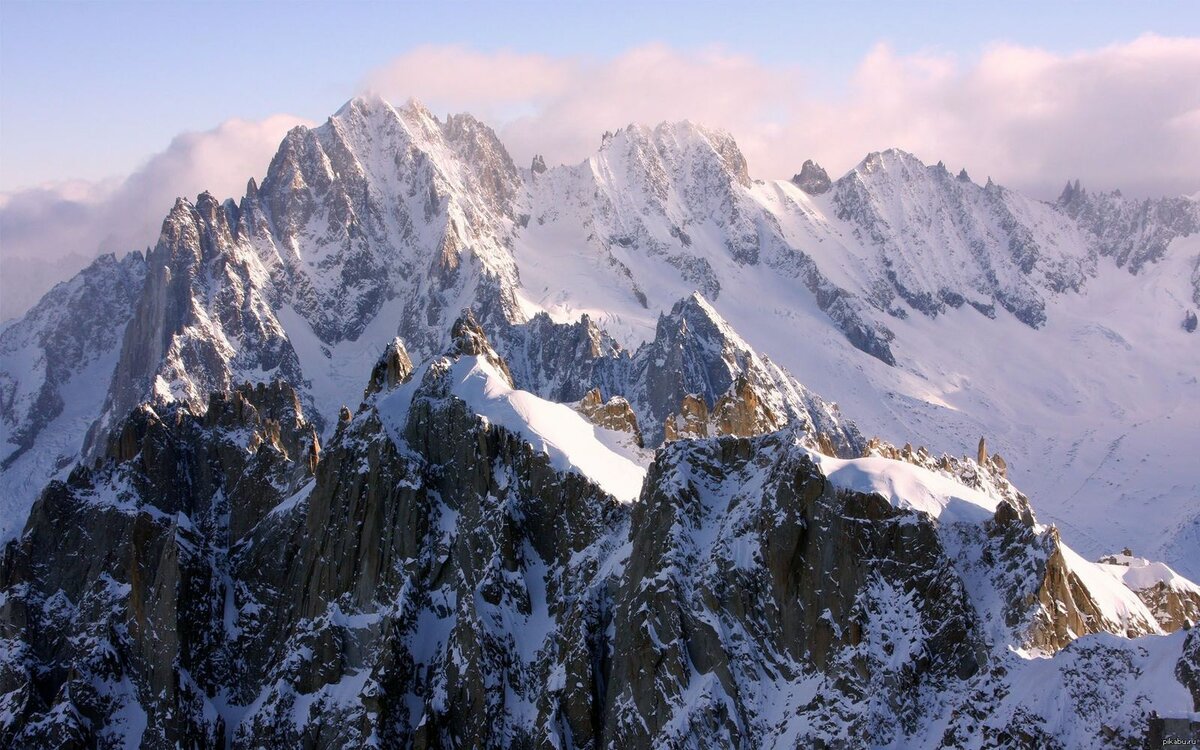 гора монблан фото