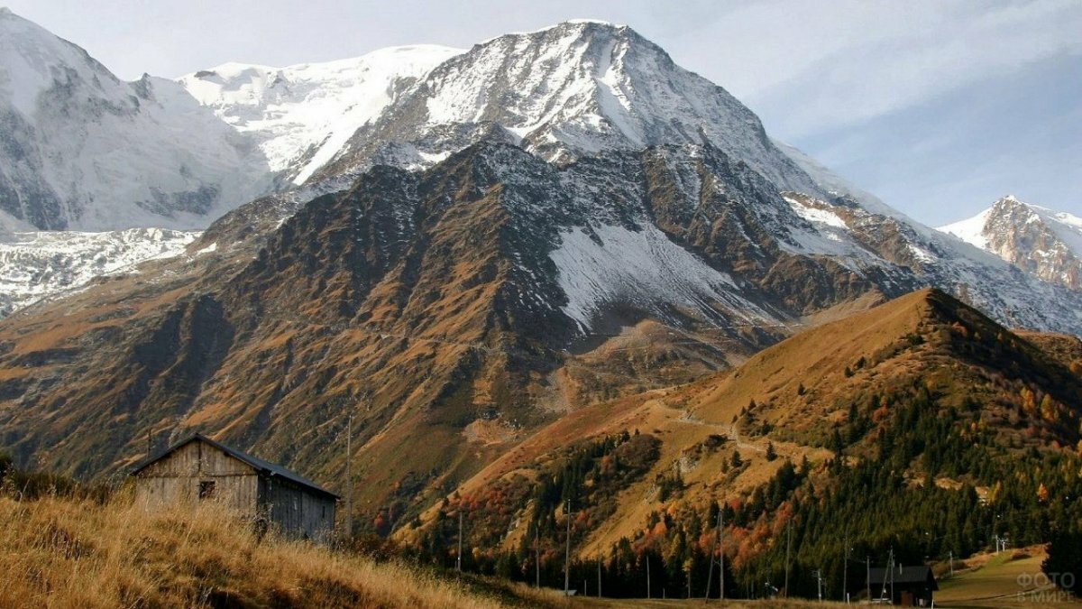 гора монблан фото