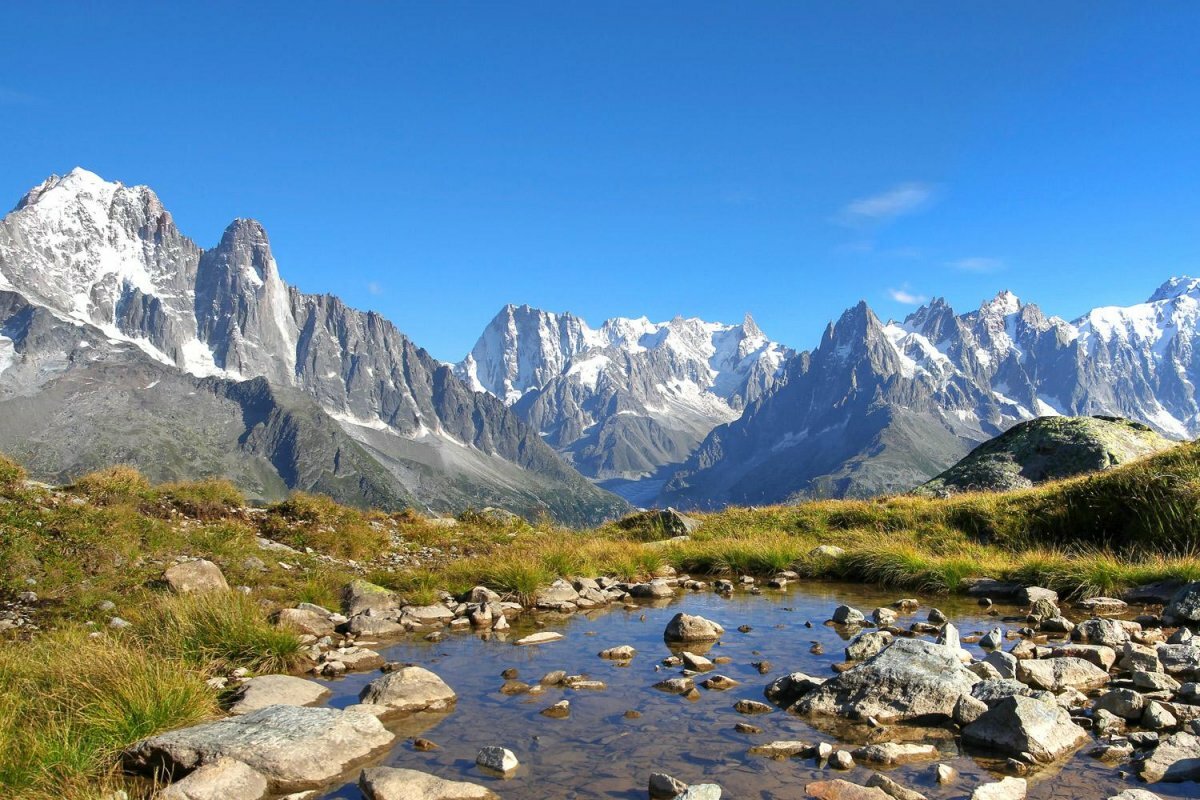 гора монблан фото