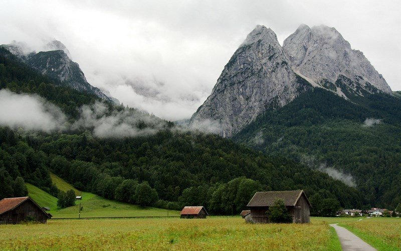 гора цугшпитце в германии фото